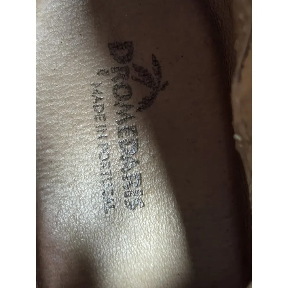 Dromedaries Kelsy Short Summer Pearl Leather Boot Taupe 38 - US 7.5/8